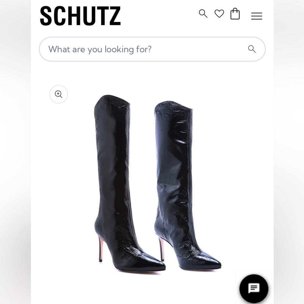 SCHUTZ Maryana Boot size 5.5 patent leather